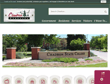 Tablet Screenshot of chadron-nebraska.com